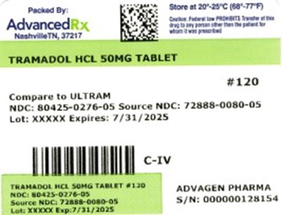 Label 5 (Tramadol HCl 80425 0276 05)